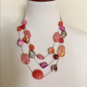 New York & Company Pink Hues Necklace